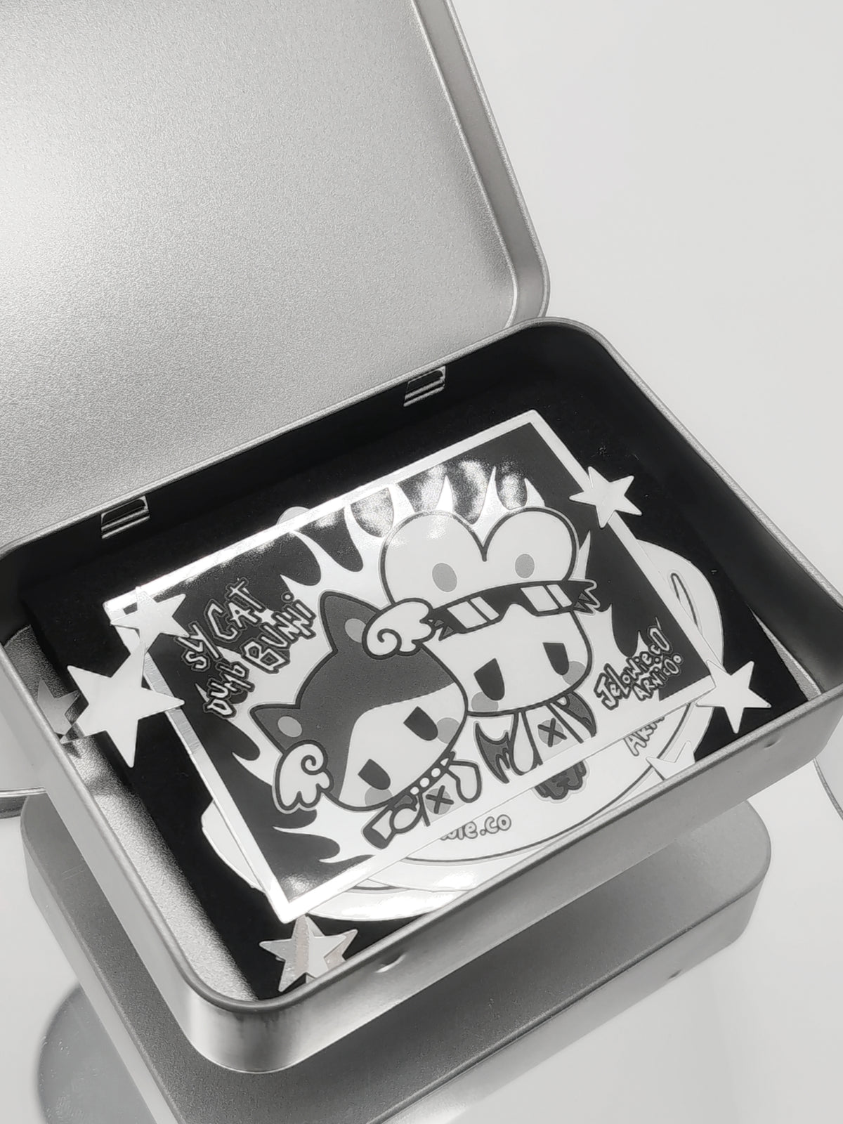 Gift From Kyto ⋆˚꩜｡ Limited Tin and a Set of Silver Stickers
