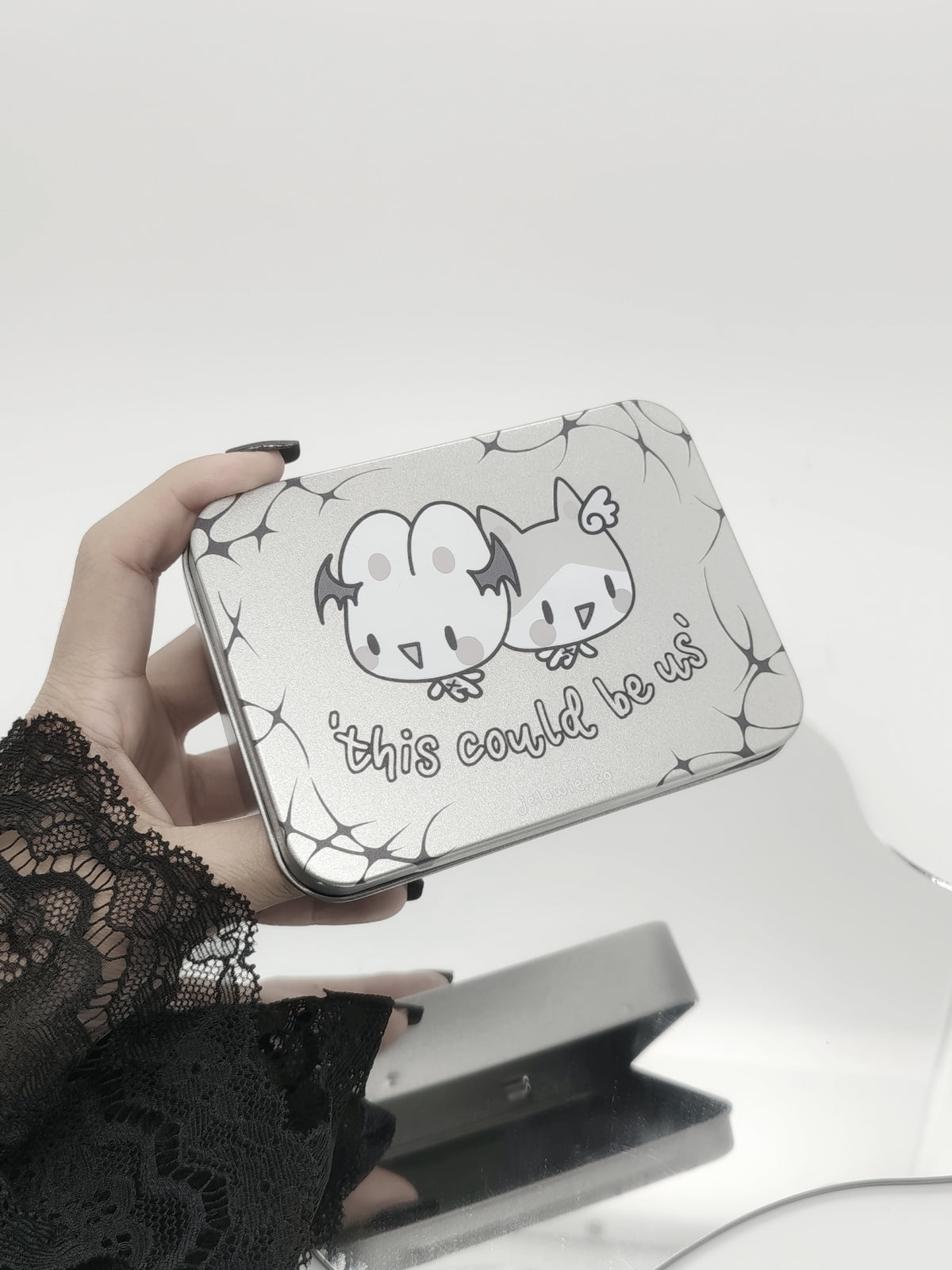 Gift From Kyto ⋆˚꩜｡ Limited Tin and a Set of Silver Stickers