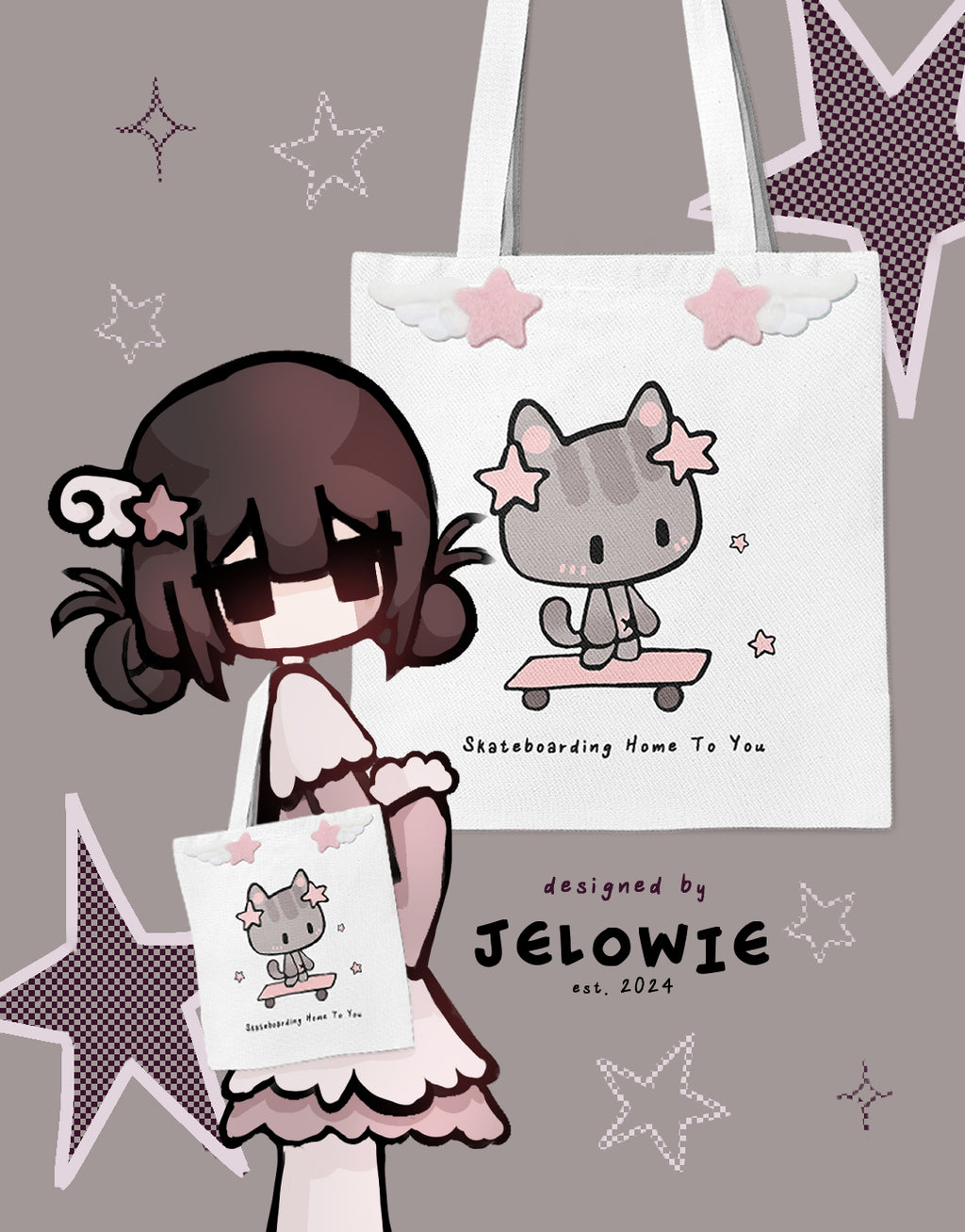 "Skateboarding Home to You" ToteBag